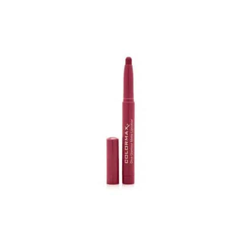 Colormax Diva Glamour Matte Lip Color Milano in a sleek black tube with gold accents, upright.