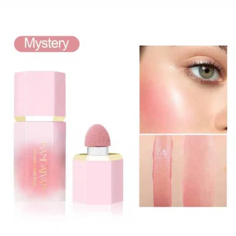 Handaiyan Liquid Blush Mystery 05 white tube, golden cap, standing upright on a clean surface.