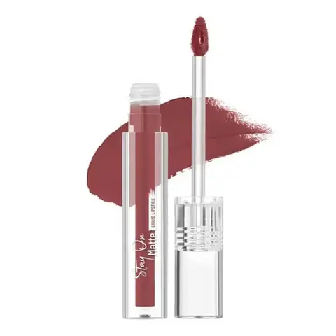Swiss Beauty All Day Liquid Lipstick Earthy Brown 10