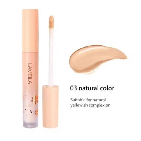 Lameila Waterproof Concealer Natural 03 tube standing upright, showcasing the brand and shade details.