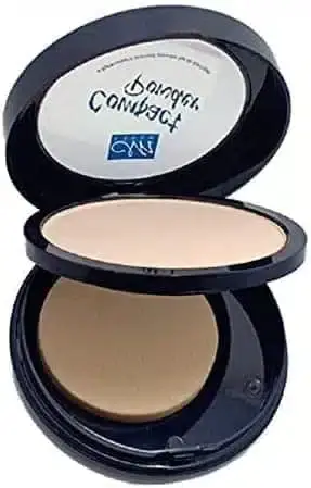 Open Menow Compact Powder 4D lightweight pressed powder in shade 3, with mirror and sponge.
