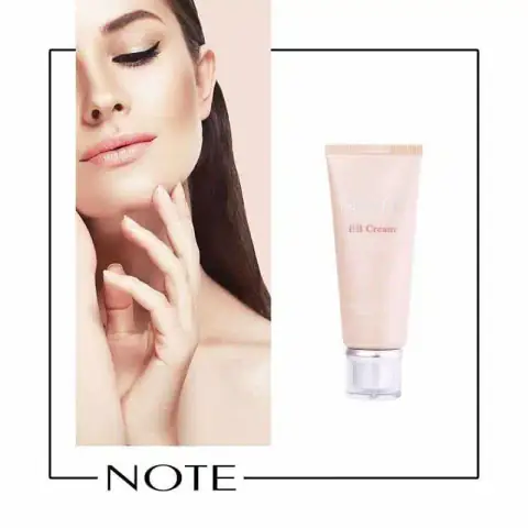 Note BB Cream tube, full product shot, sleek beige packaging with black cap.