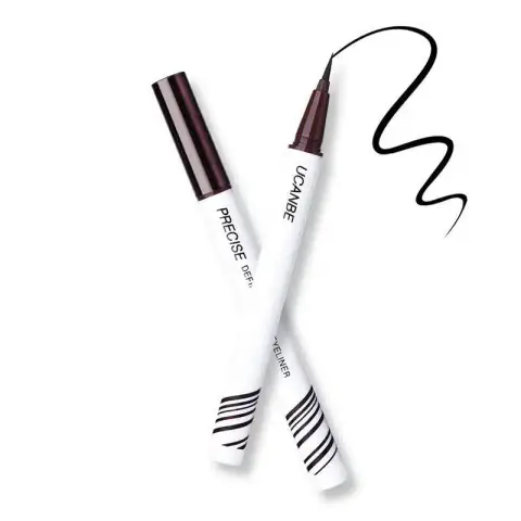 UCANBE Precise Definer Liquid Eyeliner in black, sleek pen-style packaging with cap on.
