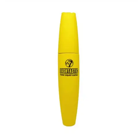 W7 Lashtastic Mascara 15ml, black tube with vibrant pink lettering and reflective silver cap.