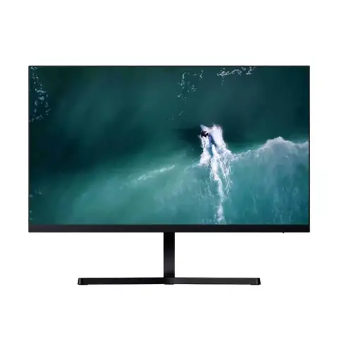Front view of Xiaomi Redmi 23.8-inch IPS computer monitor, slim black design with vibrant screen.